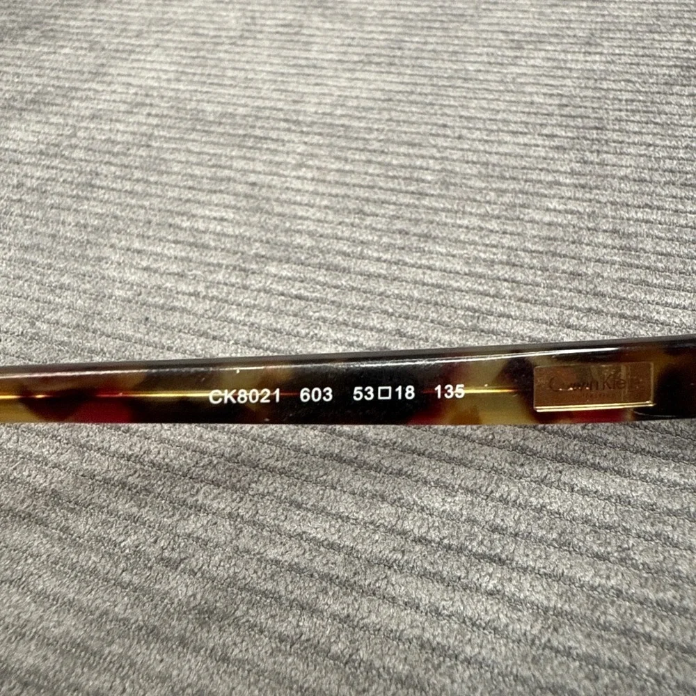 Calvin Klein Collection CK8021 603 Burgundy Tortoise Y2K Eyeglasses‎ 53-18-135
